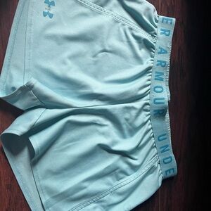 Under Armour Light Blue Athletic Shorts